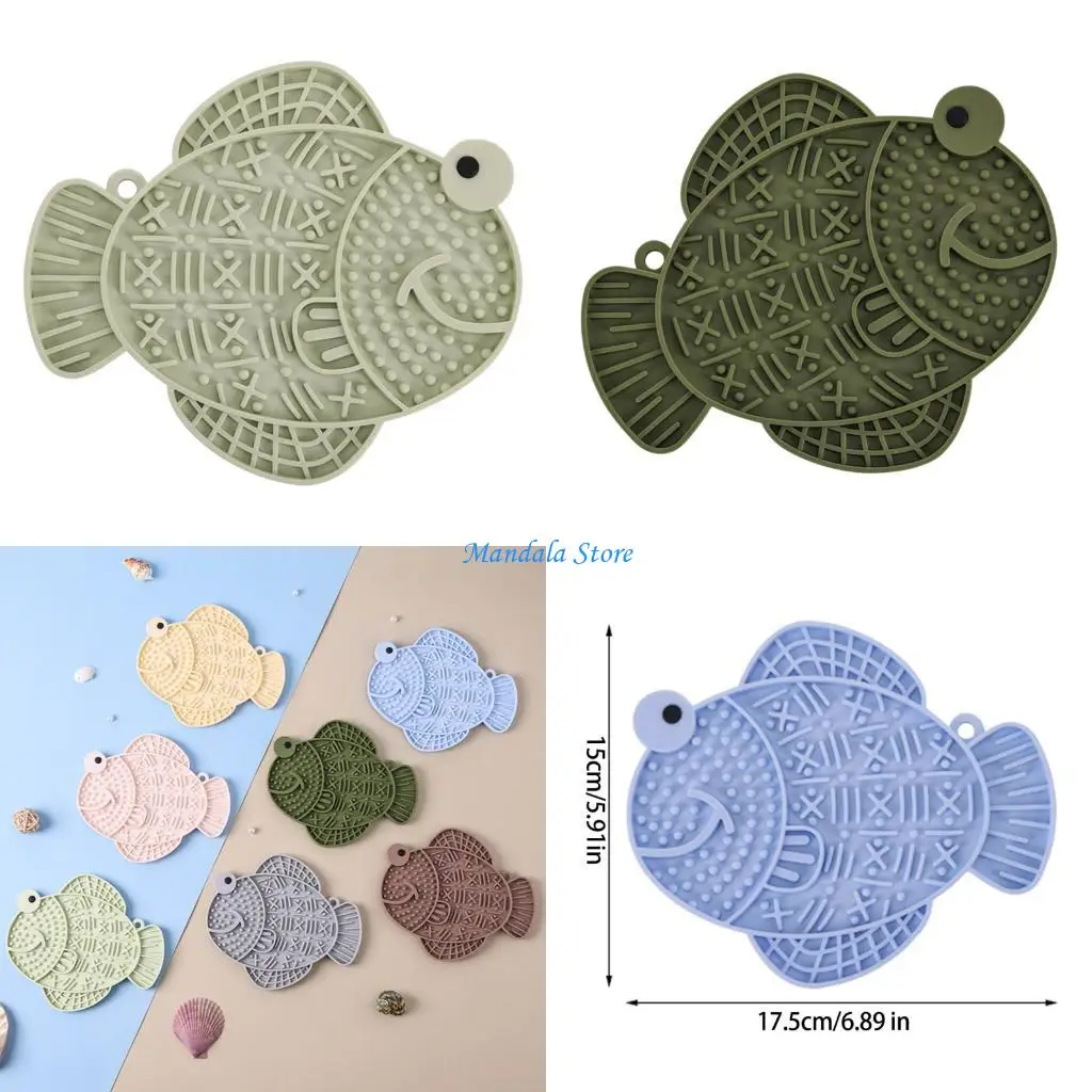 U2JC Silicone AntiSpill Slow Feeder for Dog Cats Suction Cup Base Treats Feeder Reduce Eating Speed for Health Eat Habits