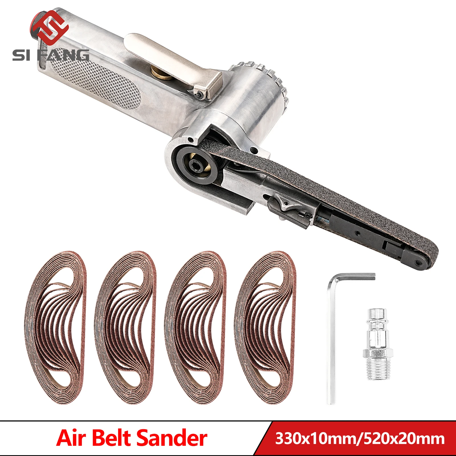 

Air Belt Sander Sanding Machine, Grinding Machine, Belt Grinder for Air Compressor, Pneumatic Tool, 520x20mm, 330x10mm