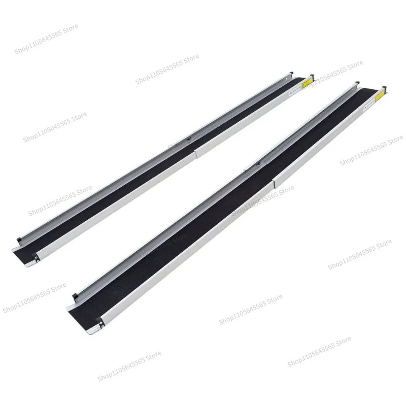 For portable aluminum alloy ramp, auxiliary wheelchair step artifact, retractable aluminum ramp