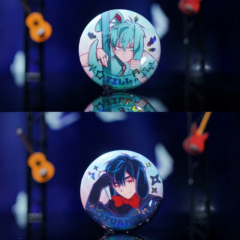 

Genuine In Stock Alien Stage Japanese Animate Flash Bunny Badge Alien Stage Ivan Till Sua Luka Hyuna Fan'S Kawaii Gifts