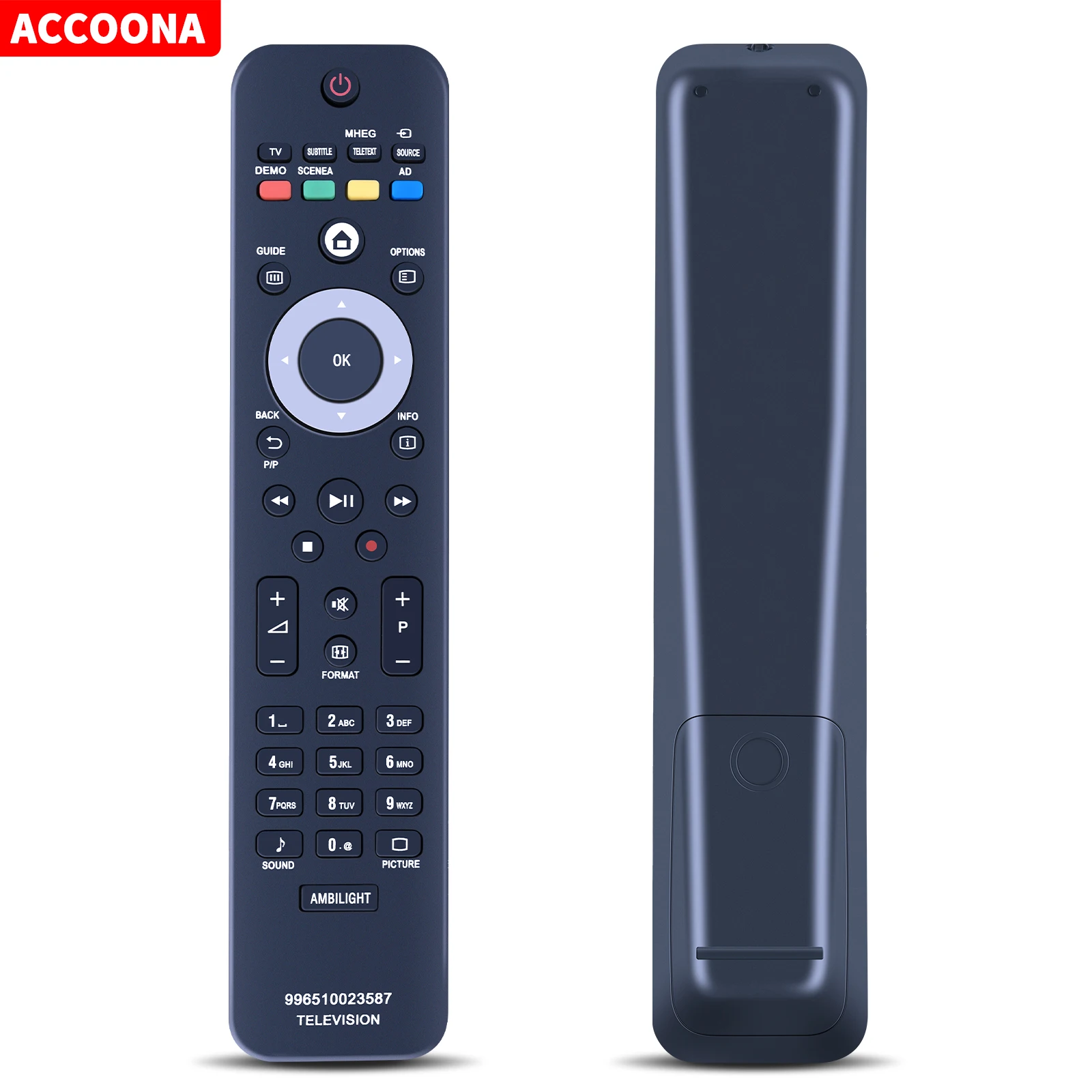 996510023587 YKF253-001 242254902314 Remote Control for Philips TVs 37PFL5604H RC4707 RC4707/01 2422 549 02314