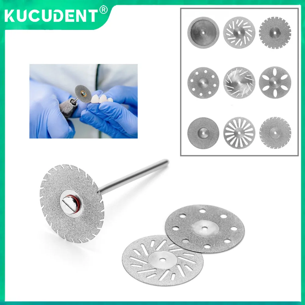 

1pc Dental Diamond Disc Disks Polishing Double-Sided Sand Wheel Ultra-thin Porcelain Ceramic Crown Cutting Disc Dentist Lab Tool
