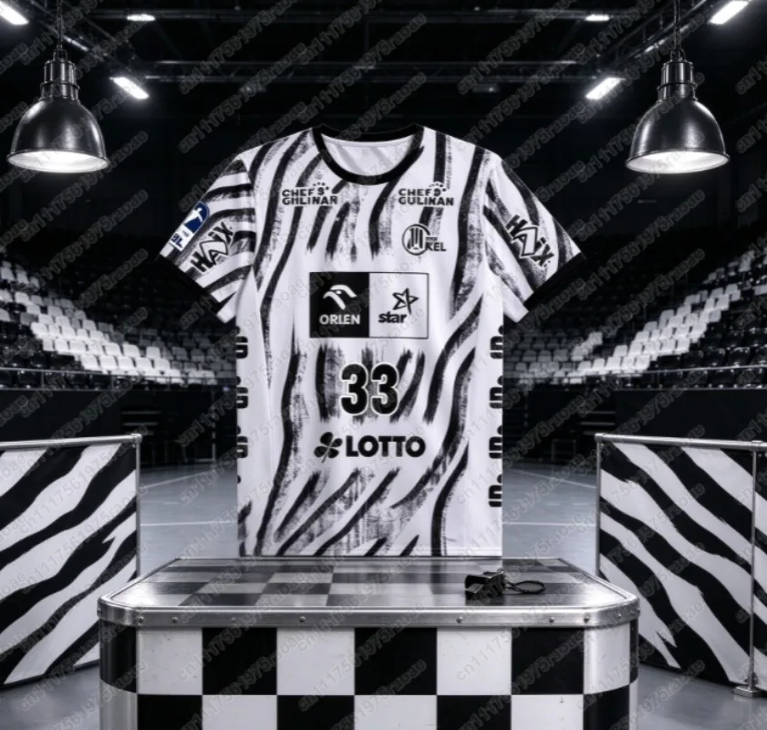 2026-27 Andreas Wolff #33 THW Kiel Home Handball Match Jersey Breathable Loose Outdoor Sports T-Shirt Adult Quick-Dry Sportswear