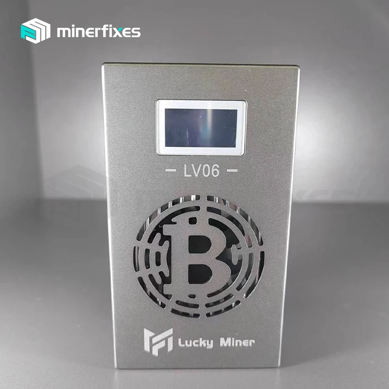 Bitcoin Miner Lucky Miner V6 500 G/s Met Bm1366 Asic Chip Bch Bsv Btc Solo Miner Lv6 Bevat Tutorial En After-Sales Begeleiding