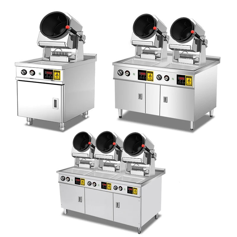 

Automatic Cooking Machine Stir-fry Sauce Cabinet Type Gas Single Barrel Stir-frying LPG Natural 110V Chinese Wok Guangdong Deal