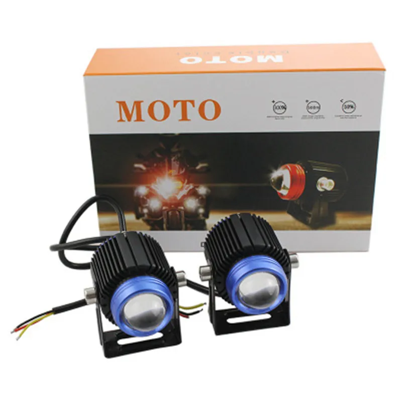 

Автомобильные аксессуары DAO, универсальные светодиодные противотуманные фары 12 В/24 В, белые/желтые двойные линзы с формой H7, новый состояние для автомобиля, мотоцикла