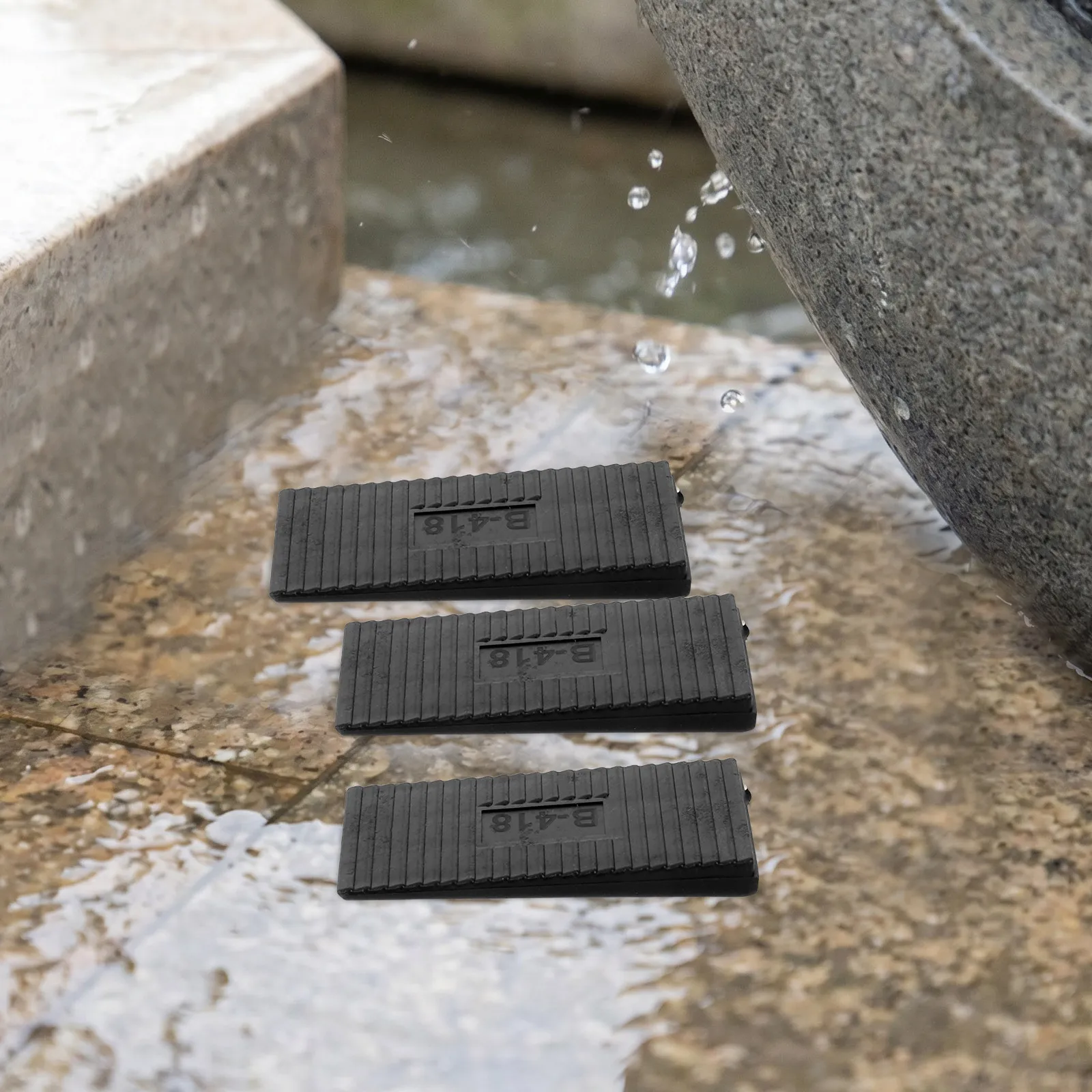 10Pcs Plastic Fountain Base Leveling Shims 7Mm Height Outdoor Water Feature Pads for Garden Statues Birdbath Stability