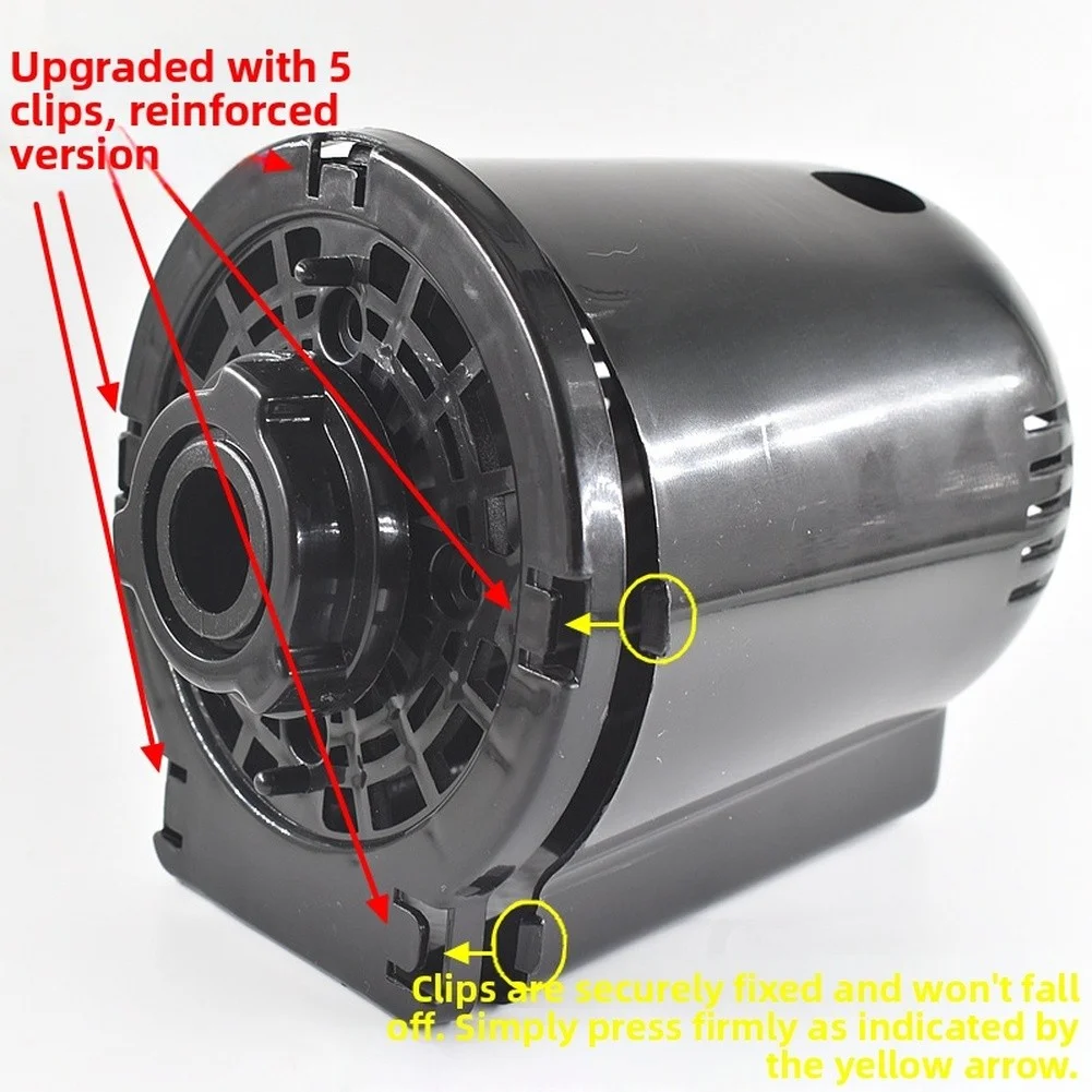 Rear Cover for Fan Motor Housing Used in Floor Fan Table Fan and Select Ceiling Fan Models Made of Resilient PP Material