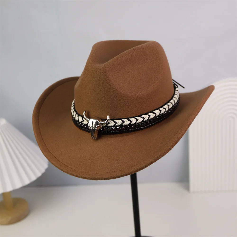 2026 1 Stück Neuer Herzförmiger Cowboy-Kopfschmuck Filzhut Neuer Outdoor-Hut für Männer und Frauen Ritterhut – Detail 11