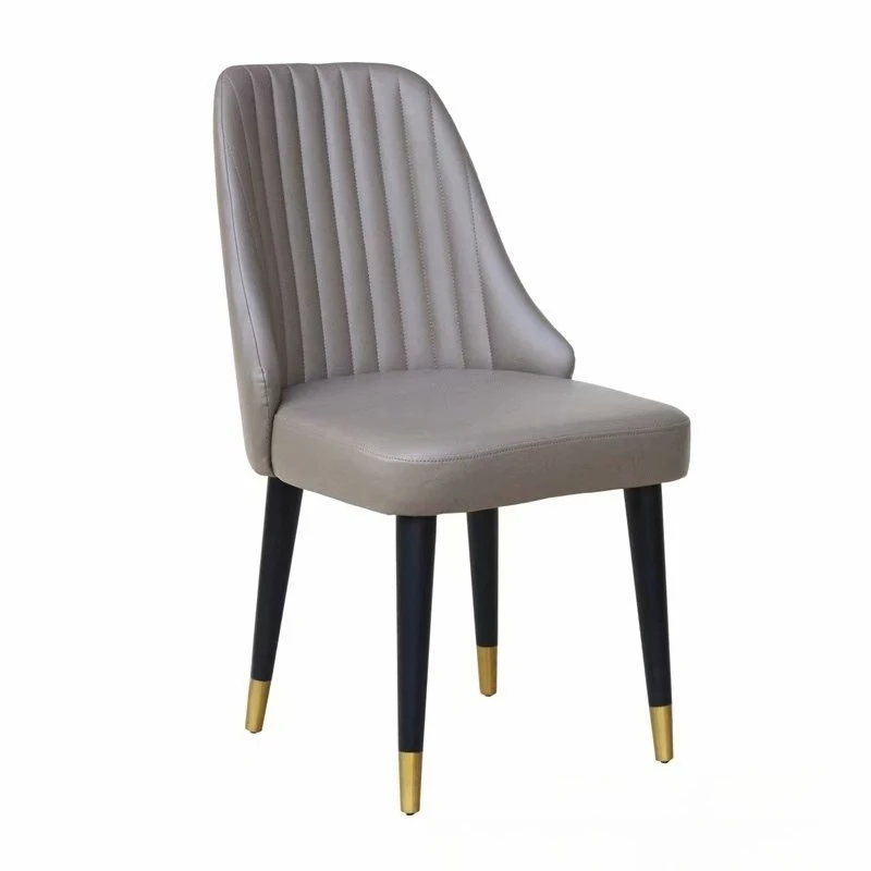 Solid wood cafe leather soft bag backrest casual adult negotiation chair
