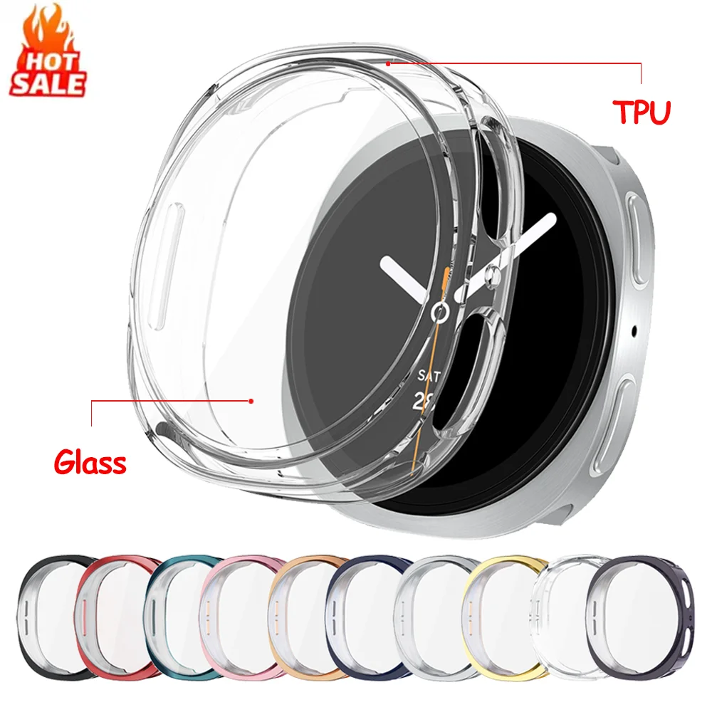 TPU Case For Samsung galaxy watch 8 40mm 44mm Accessories soft Shockproof Screen Protector Bumper shell For galaxy watch 8 cover