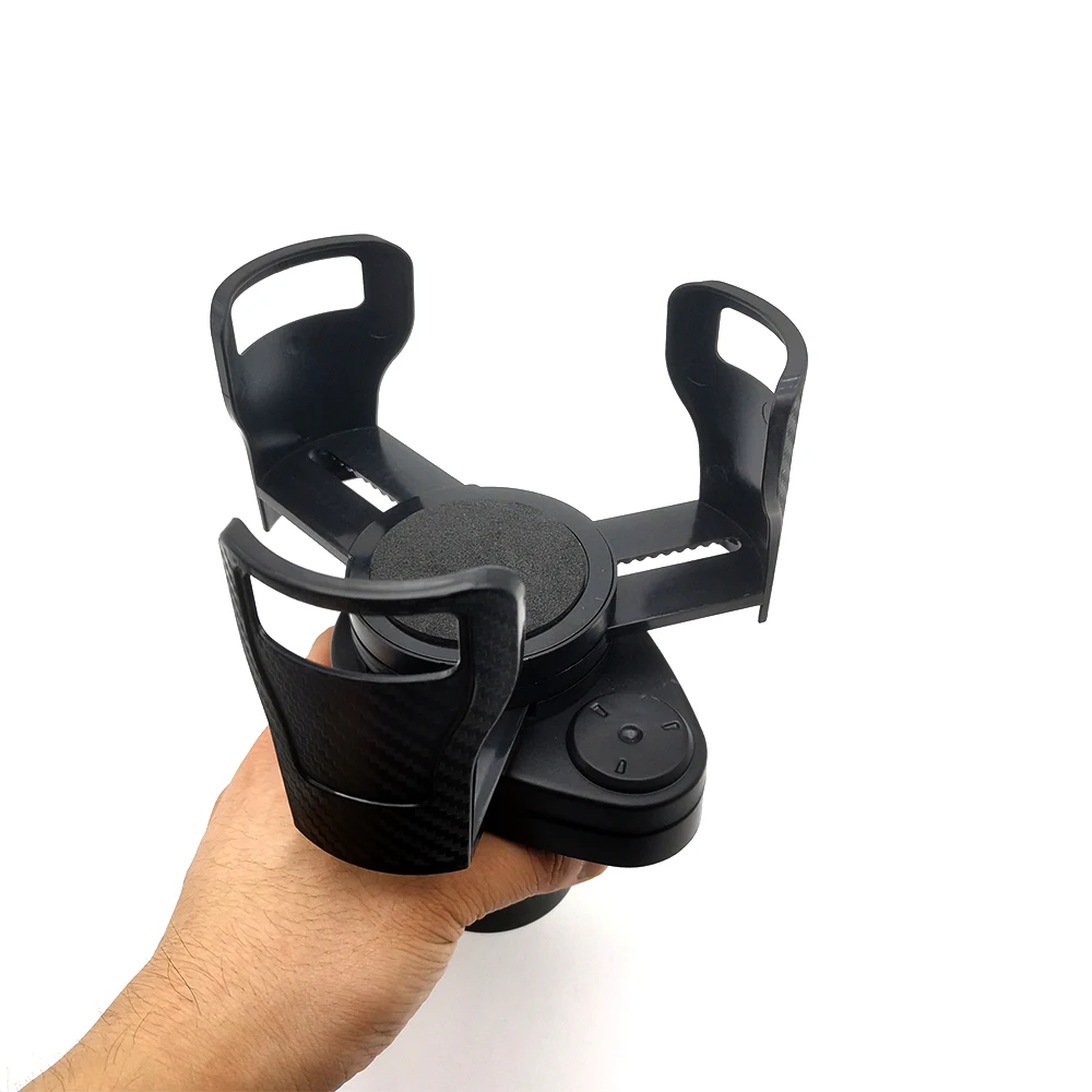 رائجة البيع 2 في 1 حامل أكواب السيارة المتوسع 360 درجة قاعدة قابلة للتعديل حامل مشروبات المضادة للاهتزاز مستقرة حامل زجاجات السيارات المنظم #6