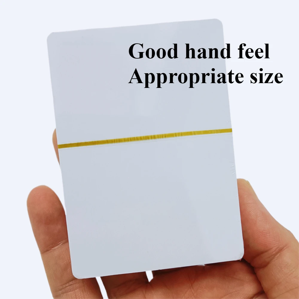 54PCS DIY Blank Playing Cards Two-sided White Blank Index Flash Cards To Write on Printable Study Learning DIY Gift Game Cards