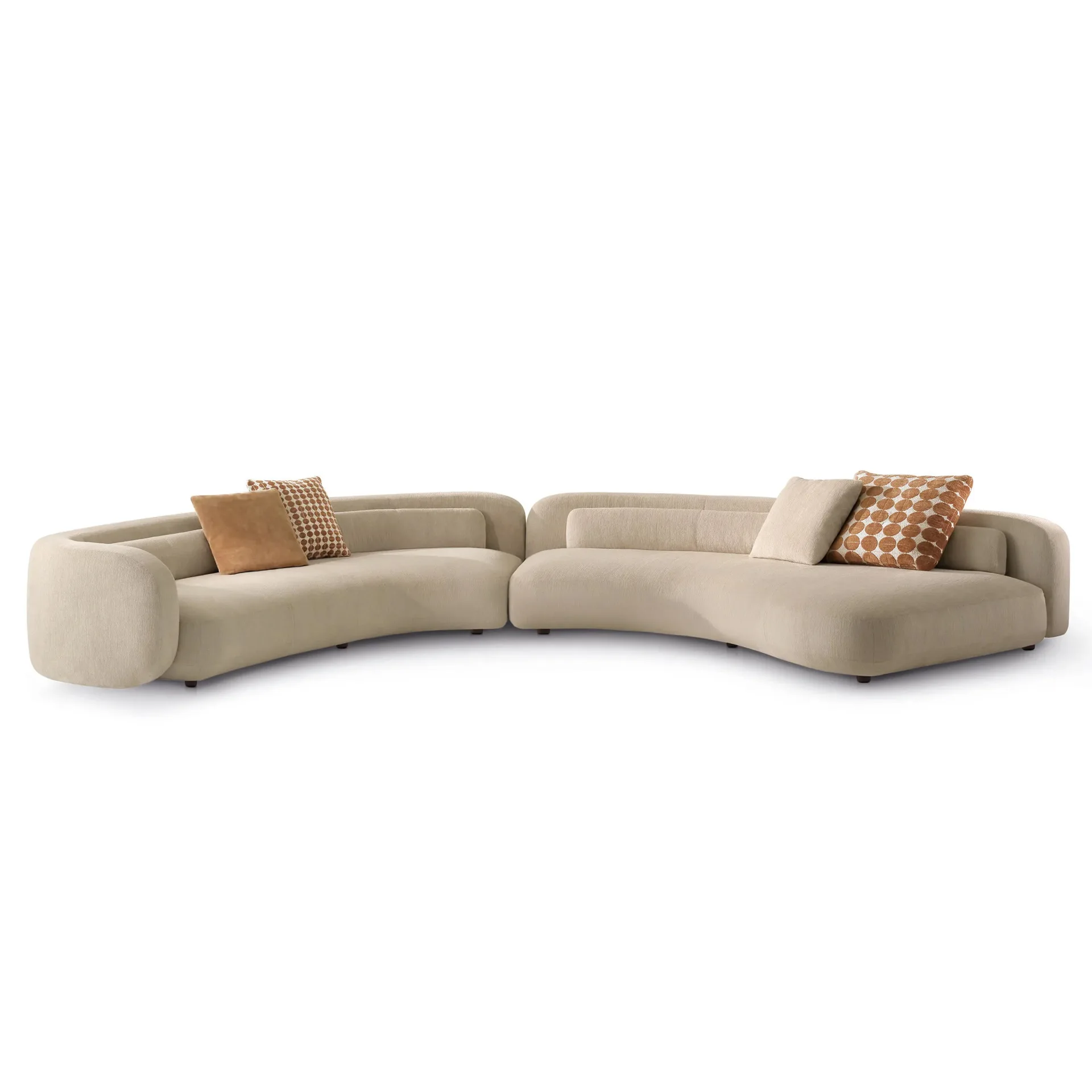 

Italian minimalist, Bessel fabric sofa, modular sofa fabric combination