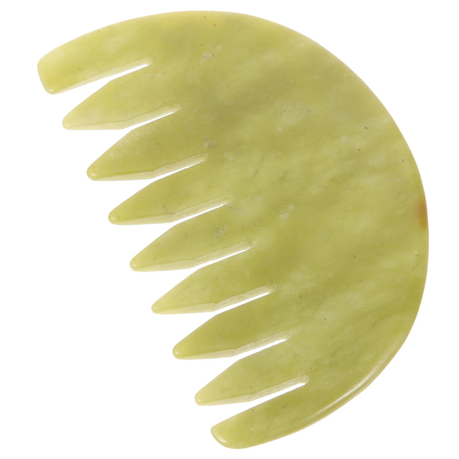 

Jade Massage Comb Guasha Scraping Tool Rounded Smooth Edges Safe Use Long Time Facial Body Skin Relaxation Gift