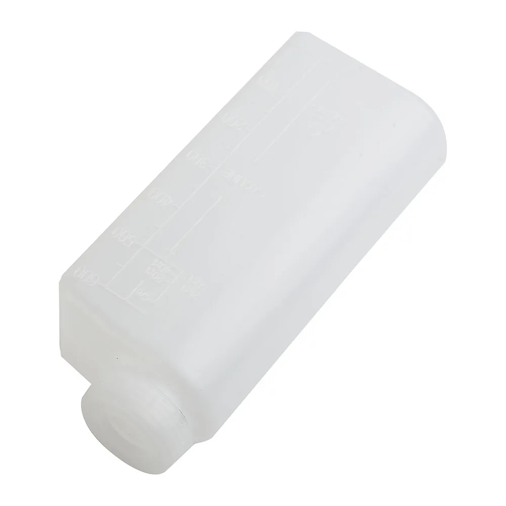 White Oil Mixing Bottle 18x7.5x5cm 1x Nylon Petrol 2-Stroke 40:1 600ML Container For Chainsaw 20:1 25:1 New Hot