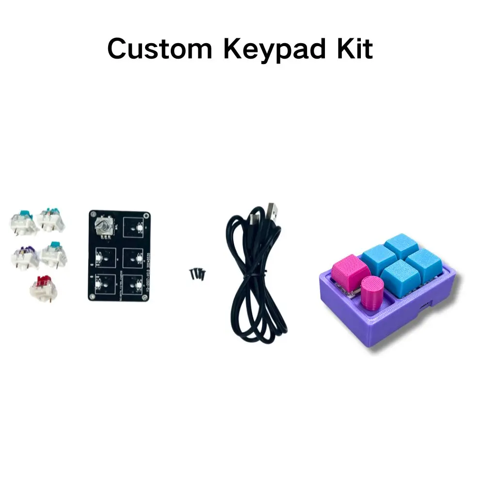 Makcosmos Custom Keyboard Model Printing Kit Creative DIY Assembly Spare Parts for Universal Desktop FDM Printers