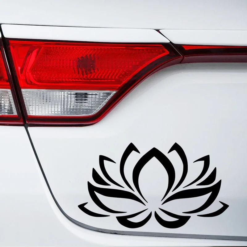 k573# Various Sizes Vinyl Decal Lotus Flower Vinyl Decal Sticker Cars Trucks Vans Walls Laptop