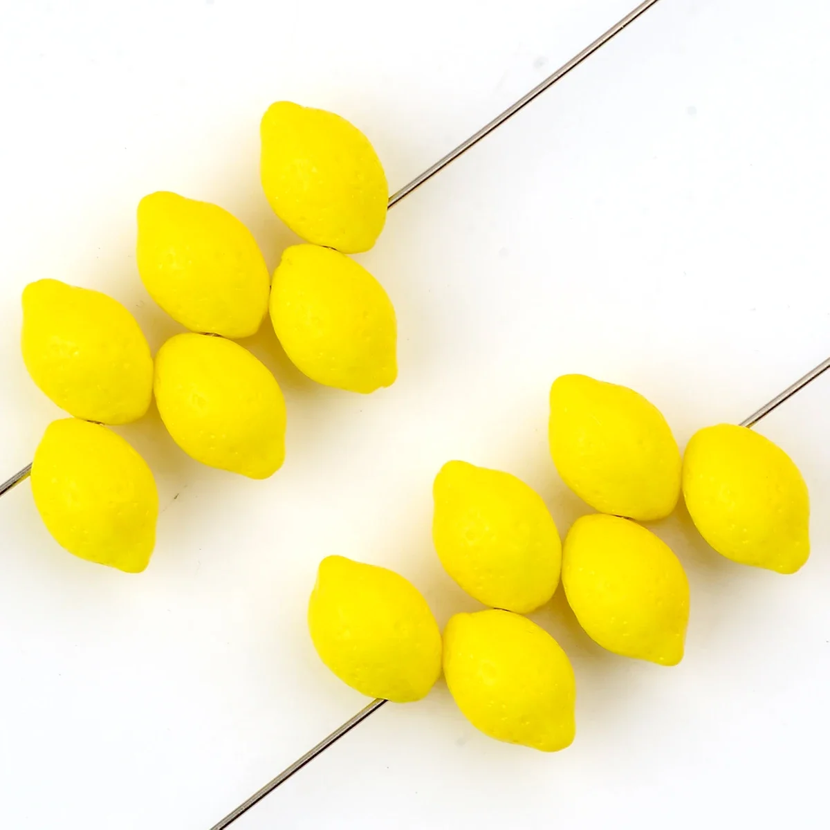 5pcs Imported Czech glass yellow lemon beads ，Loosely Spaced beads， For Jewelry Making Bracelet necklace anklet Diy Accessories