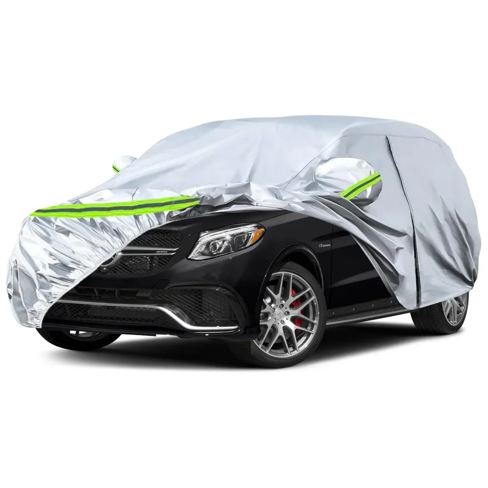

Car Cover For Mercedes Benz ML GLE Class280 300 320 2006-2025 All Weather With Zipper Door Windproof Bands for Snow Rain Dust