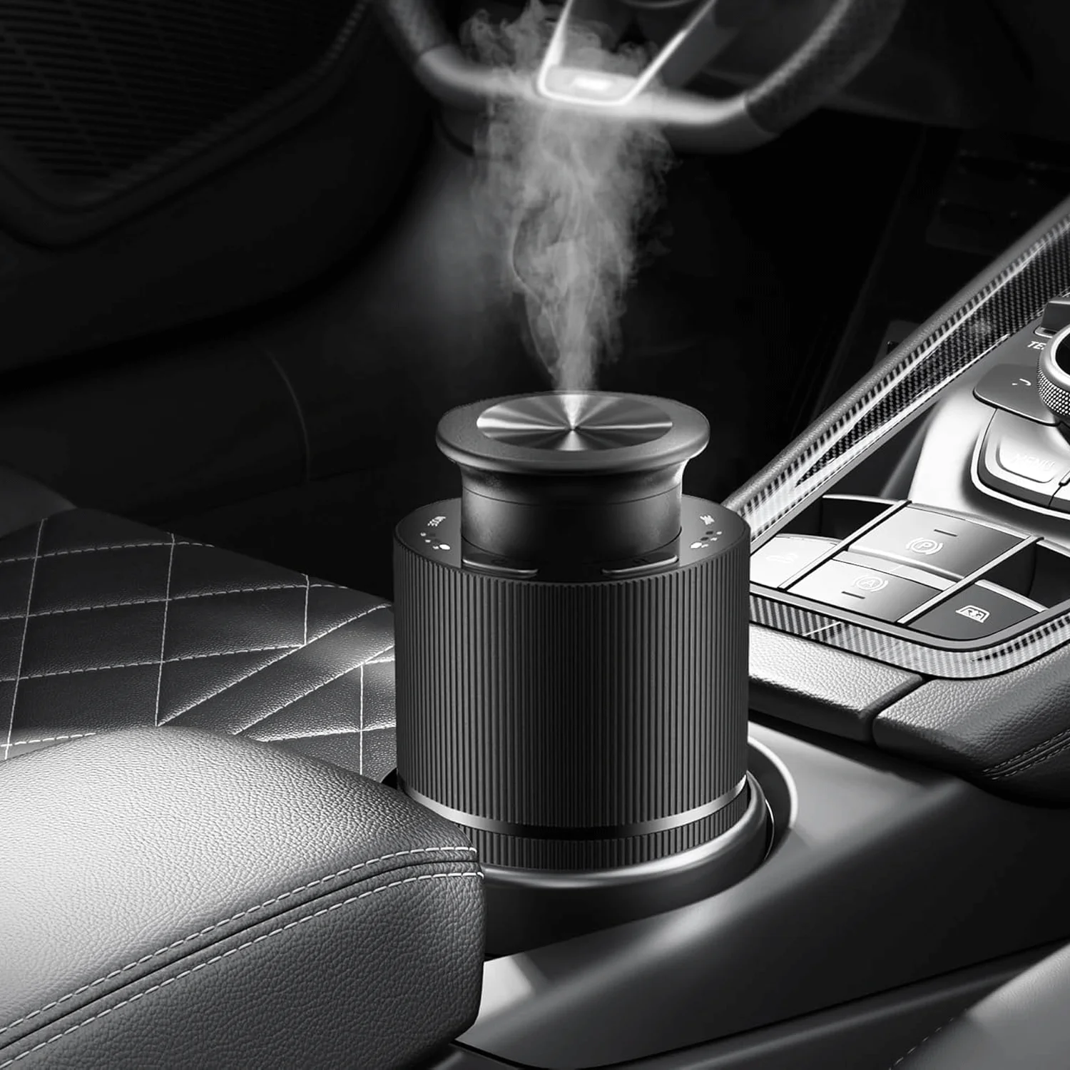 

Smart Car Air Freshener Battery Operated Waterless Essential Oil Diffuser Auto ON/Off Portable Aroma Diffuser for Home Office