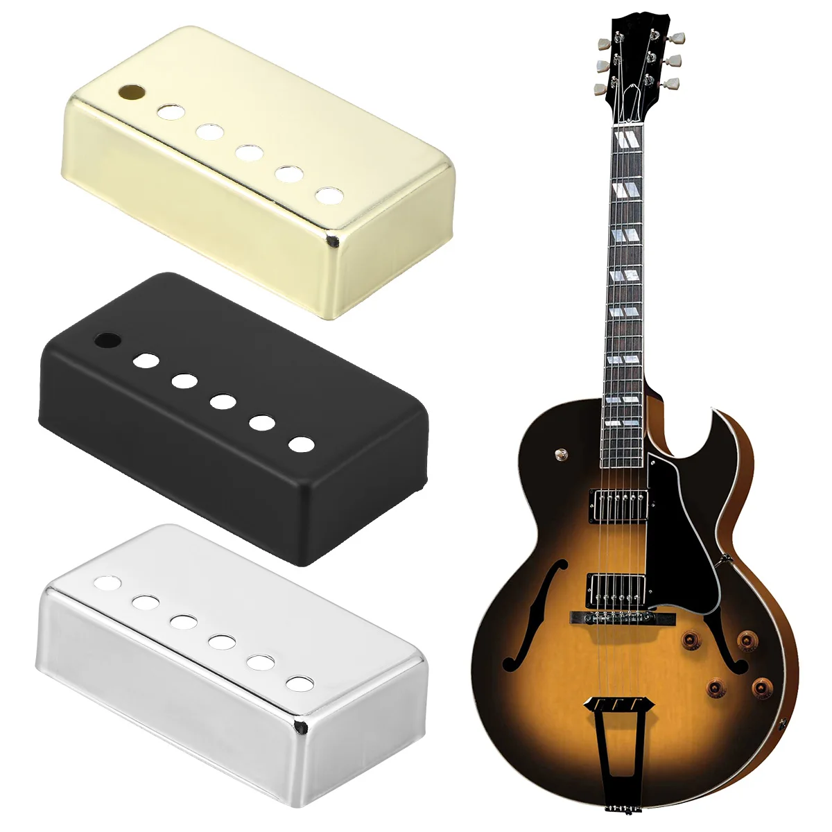 

2 PCS Pickup Cover Guitar Pickups Accesories Electric Humbucker Covers