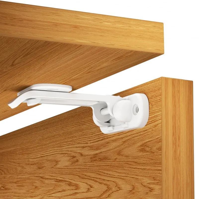 MACH-Invisible Drawer Locks 20-Pack-Child Safety Locks-No Drill White For Baby Proofing