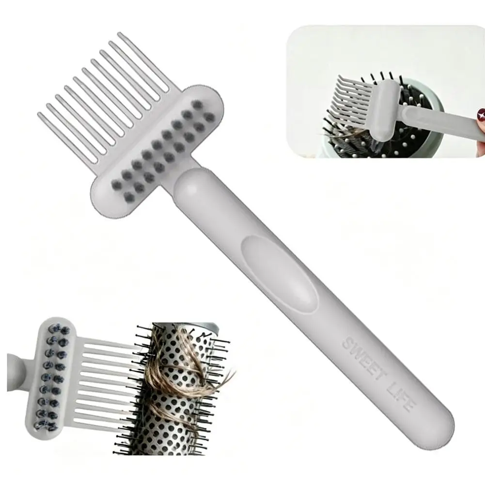 2In1 Comb Cleaning Brush Hairbrush Cleaner Comb Embedded Tool For Removing Hair Dust Mini Hair Dirt Remover Home Salon Use 2026