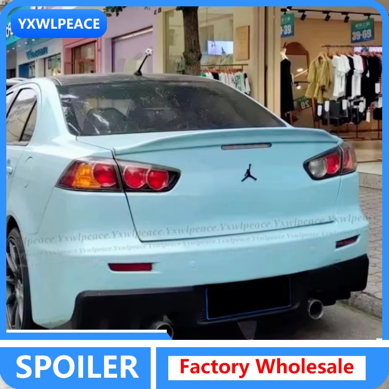 

ABS Glossy Black Rear Trunk Lid Spoiler Sport Accessories Kit For Mitsubishi Lancer EX Evo 2008 2009 2010 2011-2015