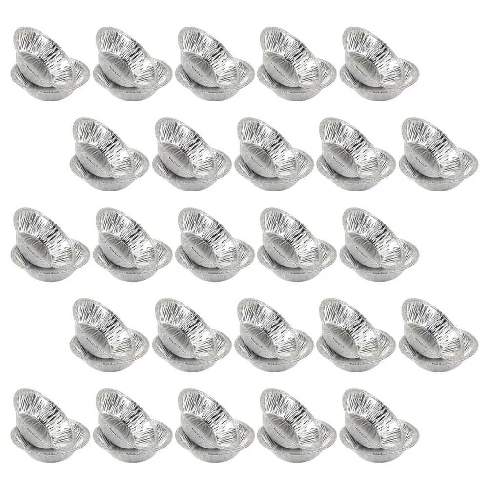 

300pcs Cake Baking Cups Tart Mold Foil Baking Cups Small Pie Dish Trays Aluminium Tin Cases Cake Molds Disposable Tools