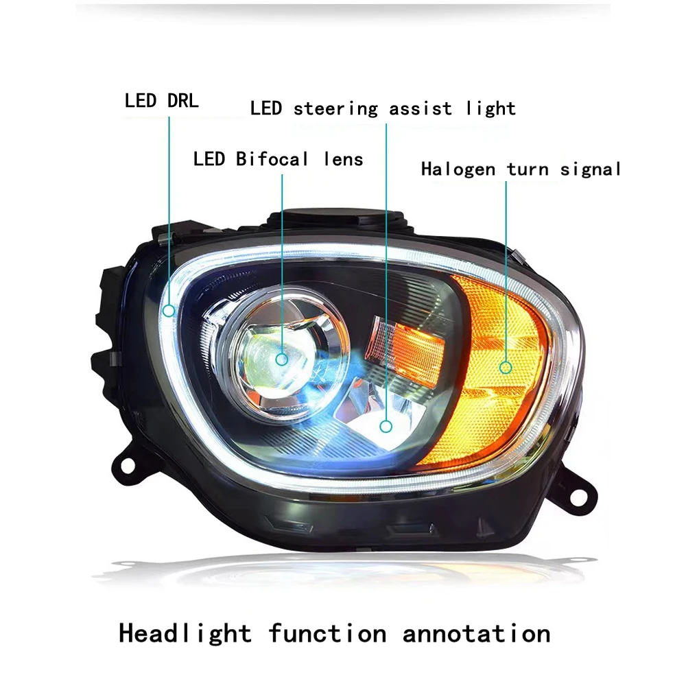 Car Accessories Led Headlight For BMW Mini Cooper Countryman F60 2017-2022 Front DRL Turn Signal Lights