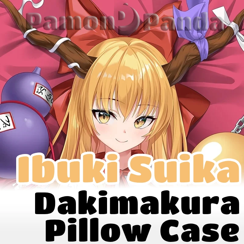 Ibuki Suika Dakimakura Touhou Project Hugging Pillow Case Full Body Cushion Cover Pillowcase Home Bedding Decor Otaku Gift SFYX