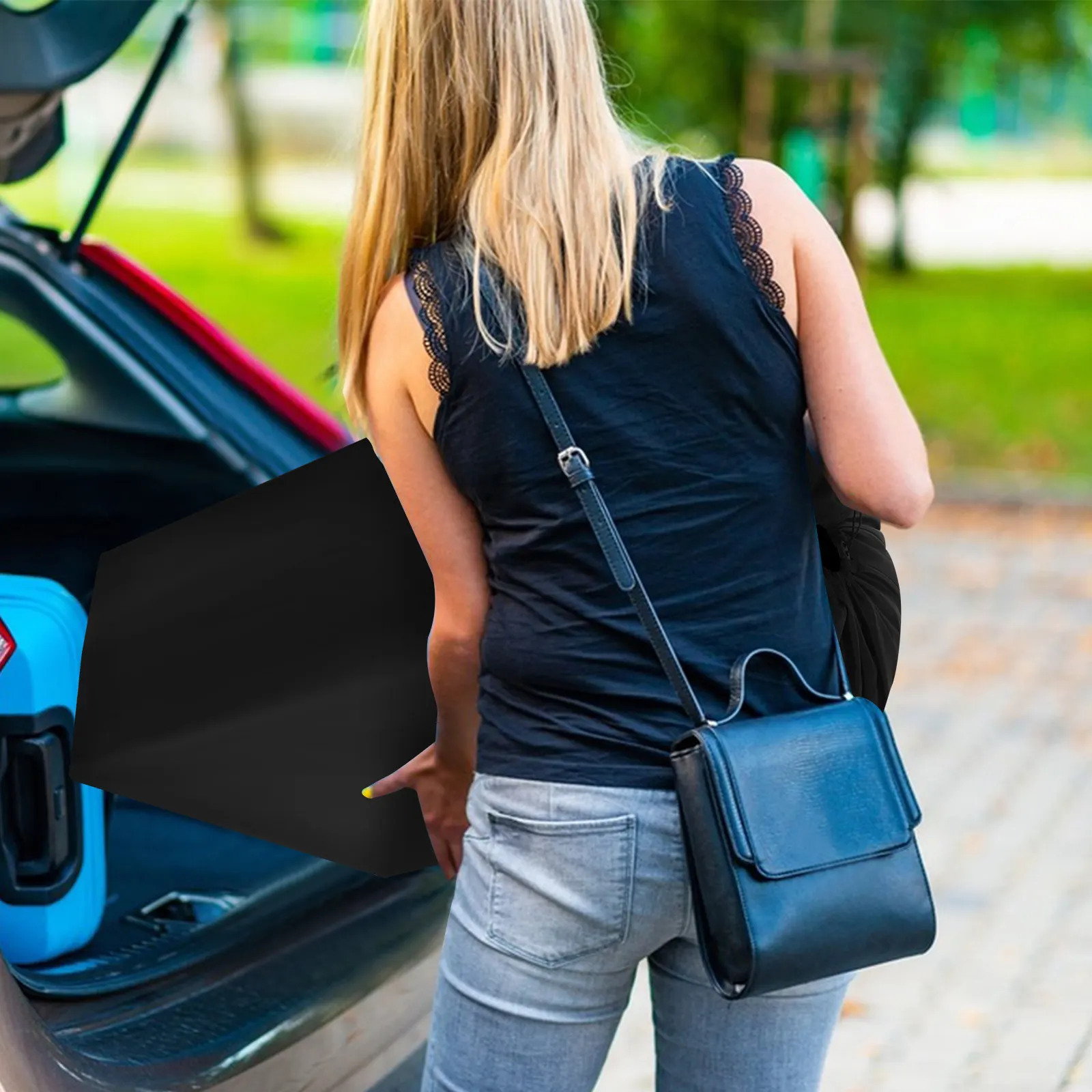 

Сумка для коляски для путешествий на самолете, чехол для хранения коляски с утяжкой на шнурке и замком, усиленные швы, два плечевых ремня