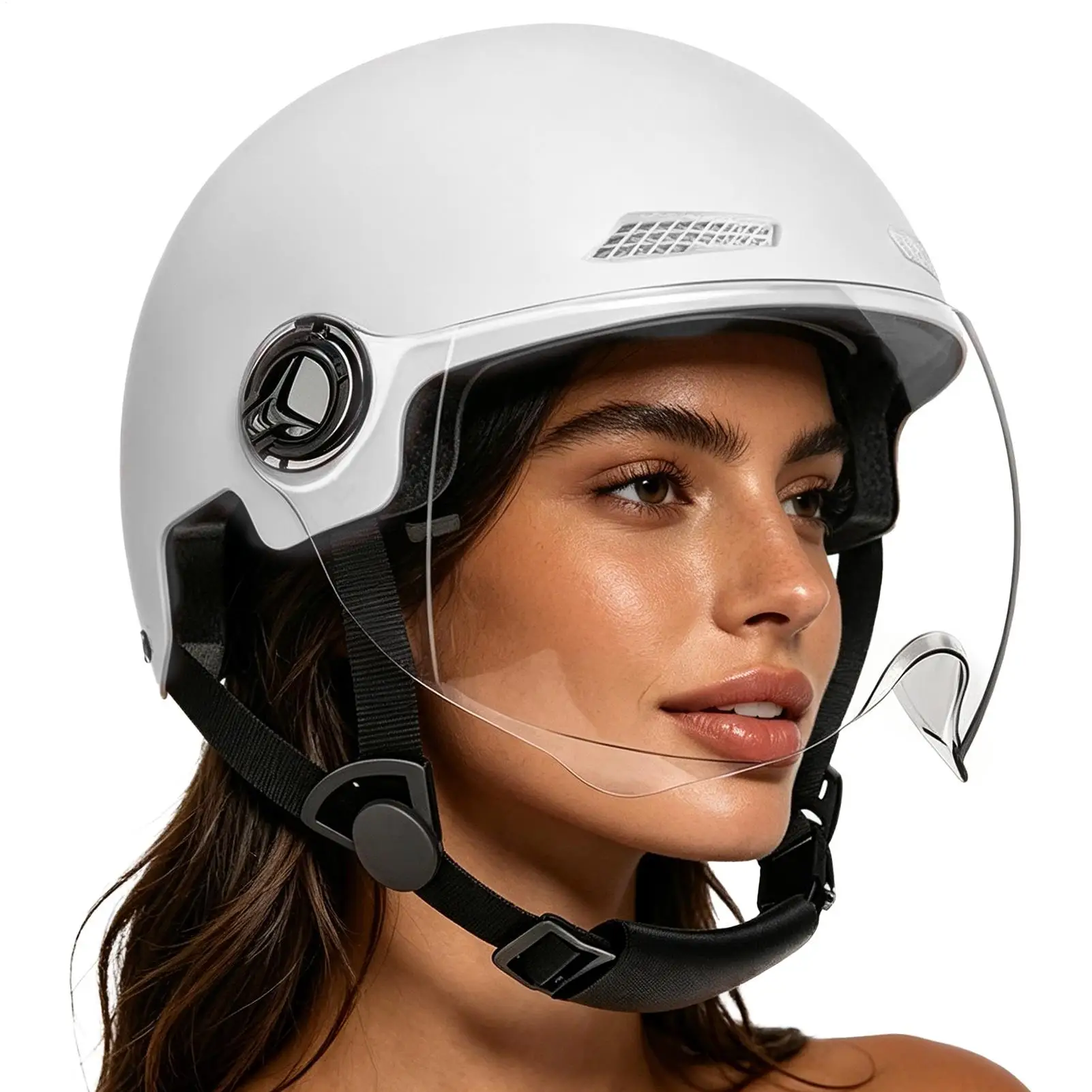 

E-Bike Helmet Breathable Lightweight Adjustable Unisex Bicycle Helmet Shield For Urban Ride Outdoor Cycling Skateboarding