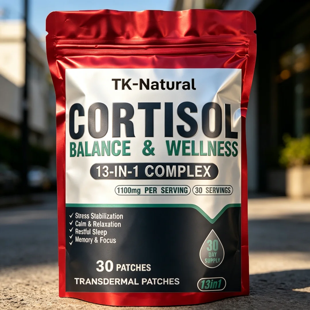 30 Patches Cortisol Manager & Stress Relief Transdermal Patches - Supports Adrenal Health & Hormone Balance view 2