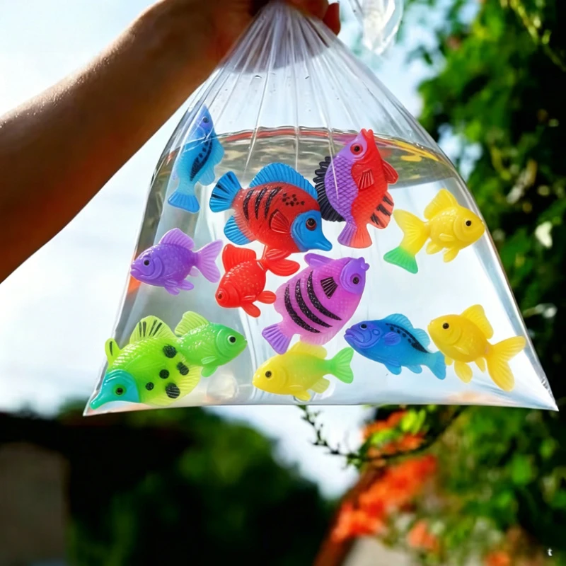 Floating Tropical Fish Tank Decor - Aquarium Ornamental Fish Set Suitable for Home Fish Tanks, No Feeding Required, Random Color