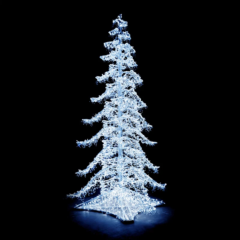 Outdoor Decoration Custom Aluminum Frame Large LED Motif Tree Light Christmas Tree Motif Lights