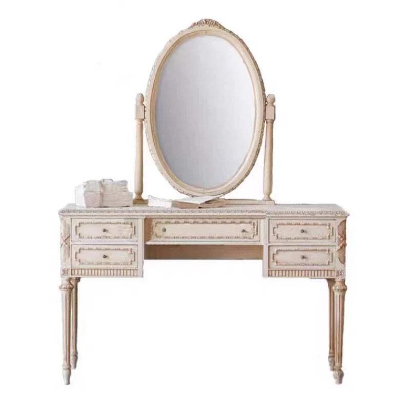 

American dresser bedroom small apartment solid wood makeup table neoclassical European dresser