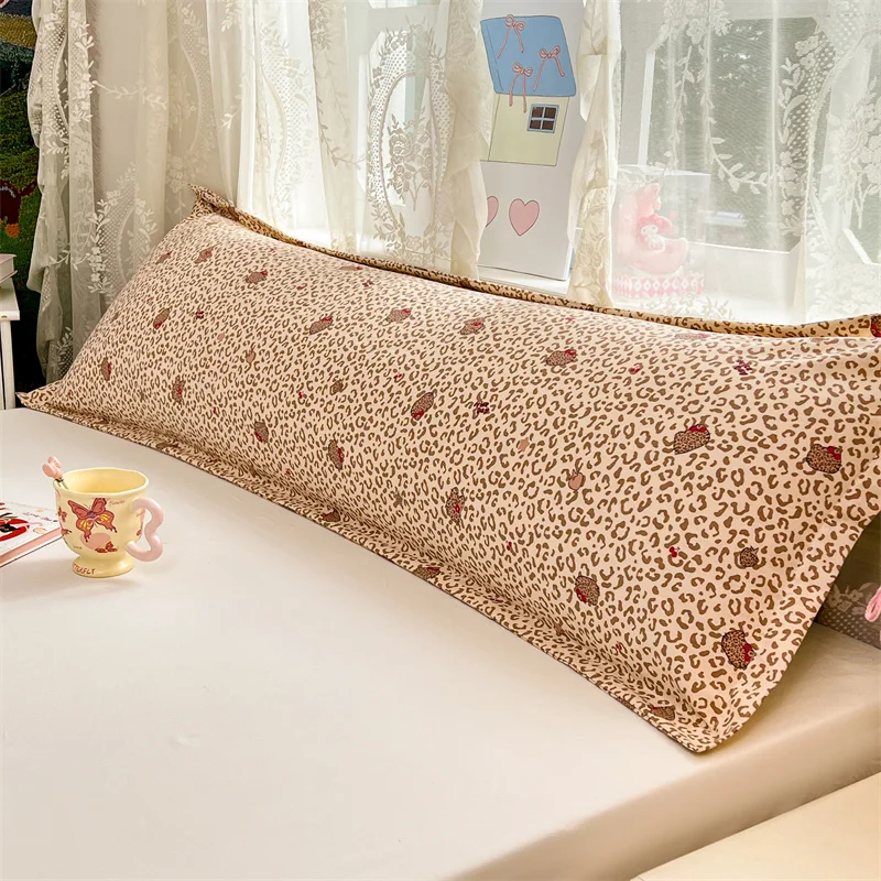 New Skin-friendly Couple Pillowcase Cozy Polyester Long Pillow Case Large Size 120 150 180cm Pillow Cover Hugging Pillow Case