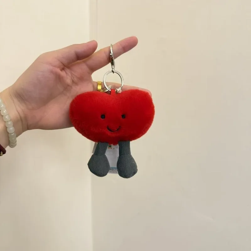 

Новый желейный забавный брелок с биркой «красная любовь», милый брелок для ключей, сумка, подвеска, аксессуары, кукла, кулон, праздничные подарки для девочек и дам.