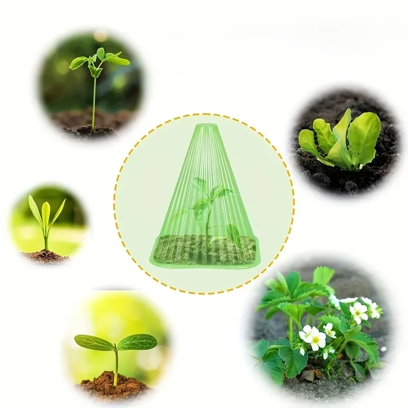 20PCS Large Reusable Plant Covers - Protect Plants From Birds, Frost, Snails, Etc., Transparent, Durable Garden Supplies - view 4