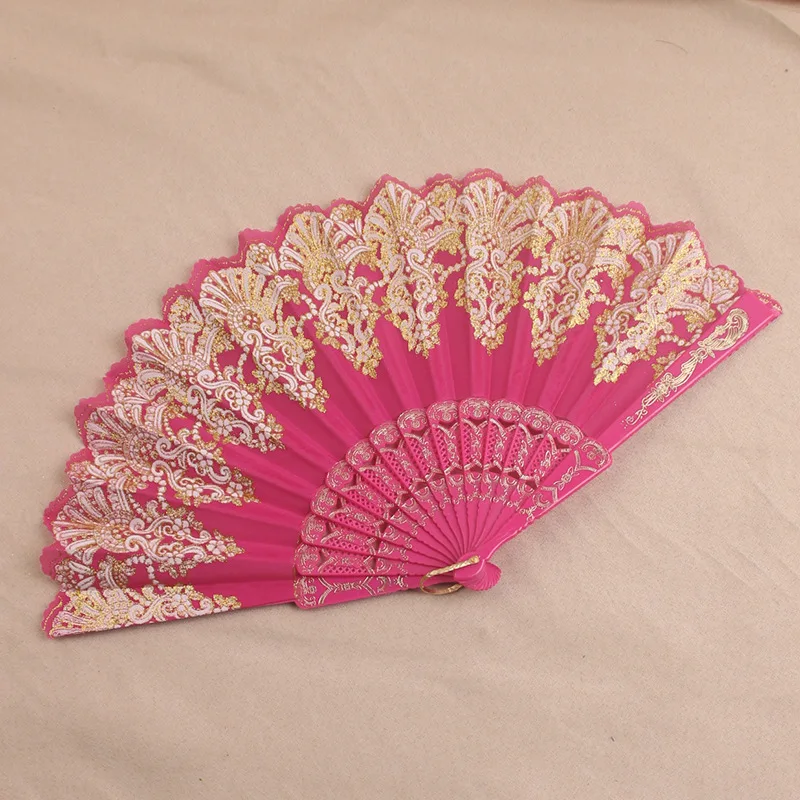 Vintage folding fan 1920s Great Gatsby fan Chinoiserie dance fan party jewelry