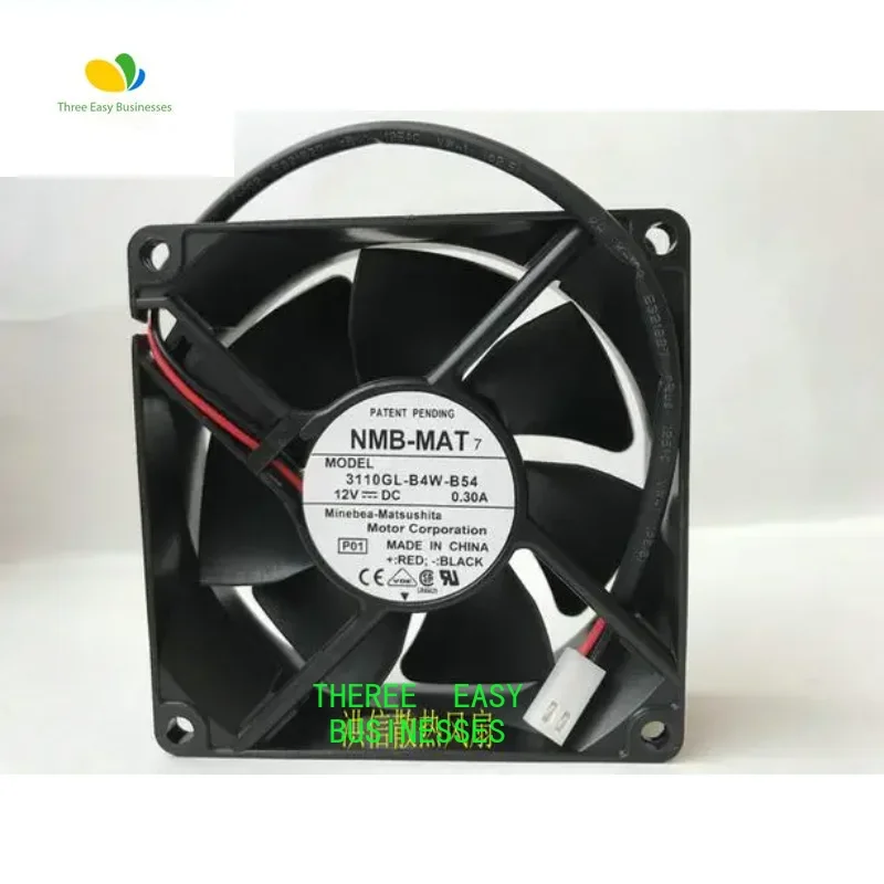 

Original 8025 3110GL-B4W-B54 0.30A 80*80*25MM 2 wire power supply chassis fan