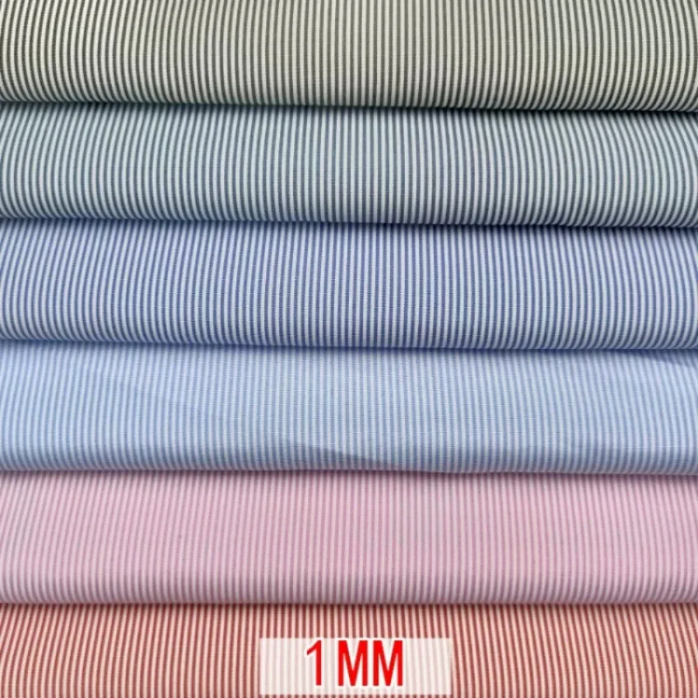 Multi Colored Yarn-dyed Striped Fabric for Shirts Bags Clothing Lining Pet Clothing Fabrics By The Meter Diy Sewing Cloth