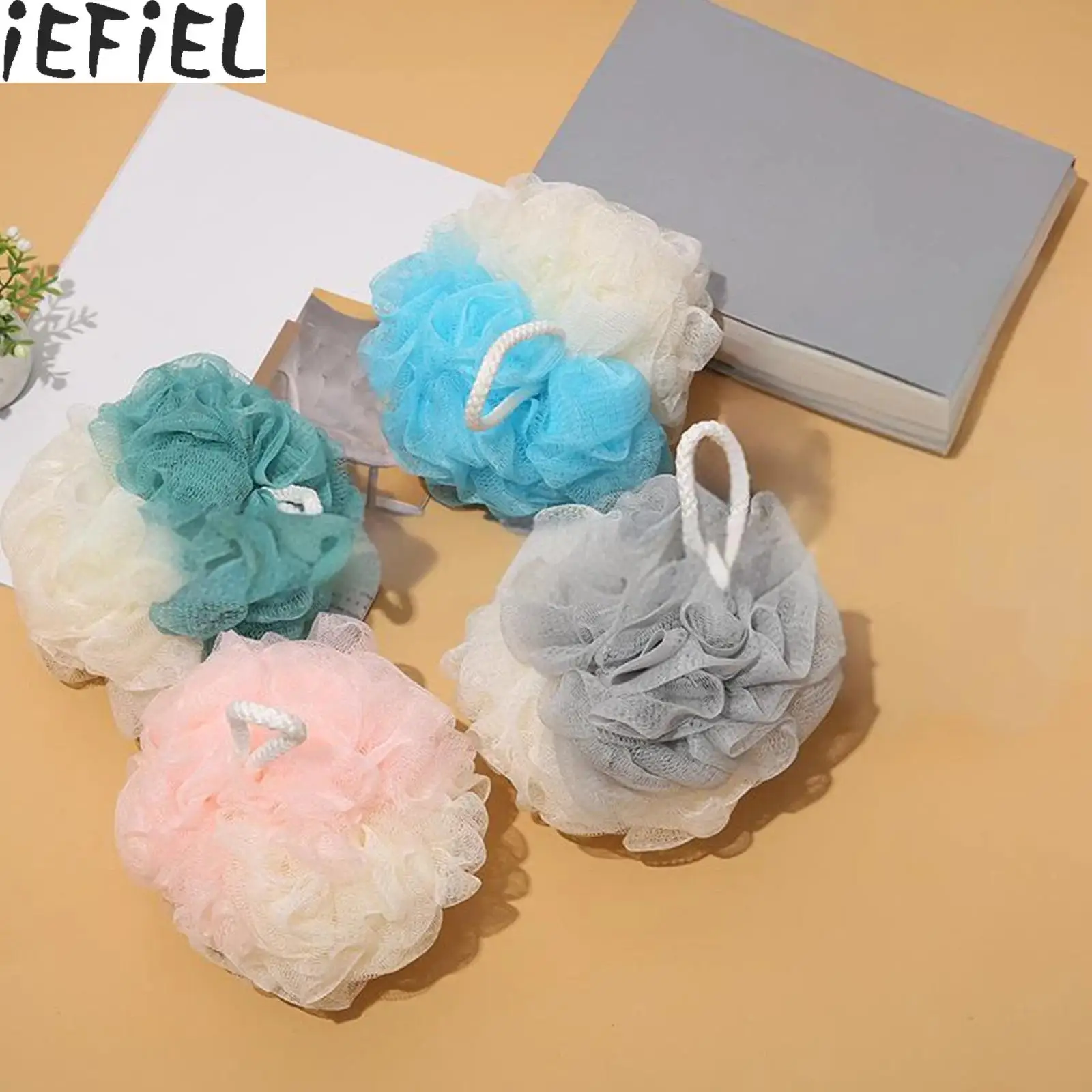 

Soft Shower Mesh Foaming Sponge Body Scrub Exfoliating Back Brush Skin Cleaner Bath Bubble Ball Skin Care Bathing Accessories