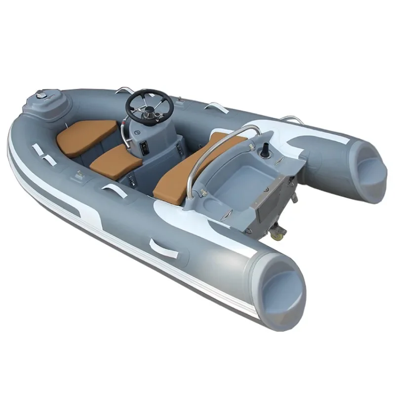 High Speed Fiberglass Hull Rigid RIB 300C Boat Hypalon/PVC Inflatable Dinghy Rowing RIB Boat for fishing with engines