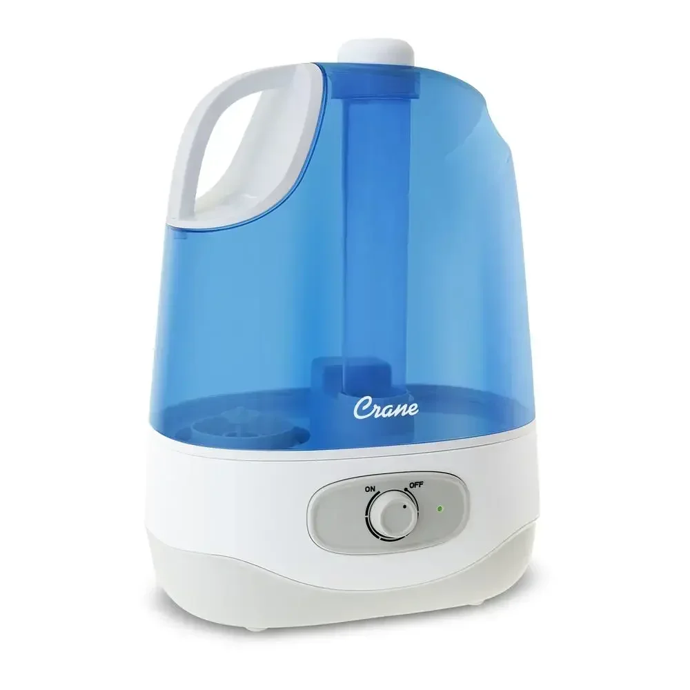 Ultrasonic Cool Mist Humidifier 1.0 Gallon 24 Hour Run Time Whisper Quiet 500 Sq. ft. Coverage Easy to Clean Remote Controlled