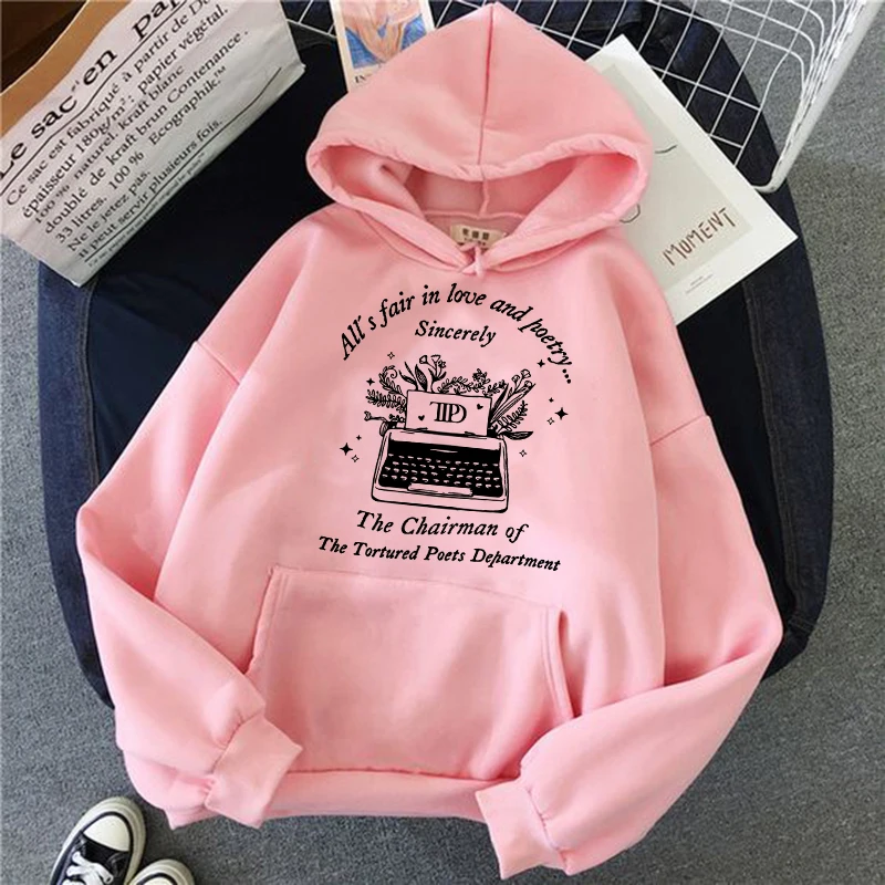 The Tortured Poets Department Album Hoodies TTPD Hip Hop Harajuku Sweatshirt Streetwear Women Men Mange Casual Pullovers Clothes