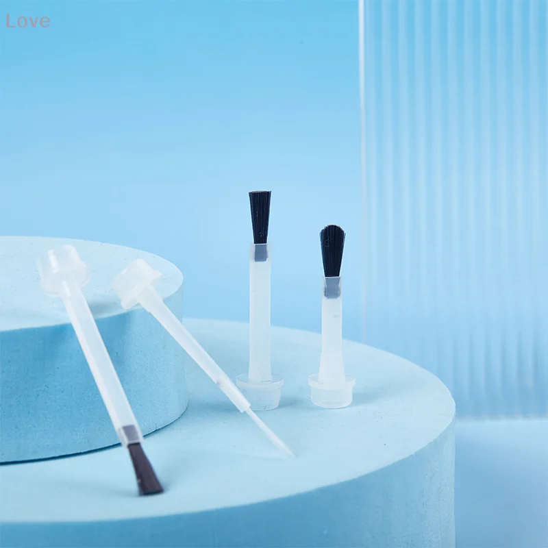 [L & P] 10 قطعة استبدال المتاح فرشاة طلاء الأظافر السائل مانيكير تطبيقها فرشاة لغمس مسحوق قاعدة معطف/معطف فوقي