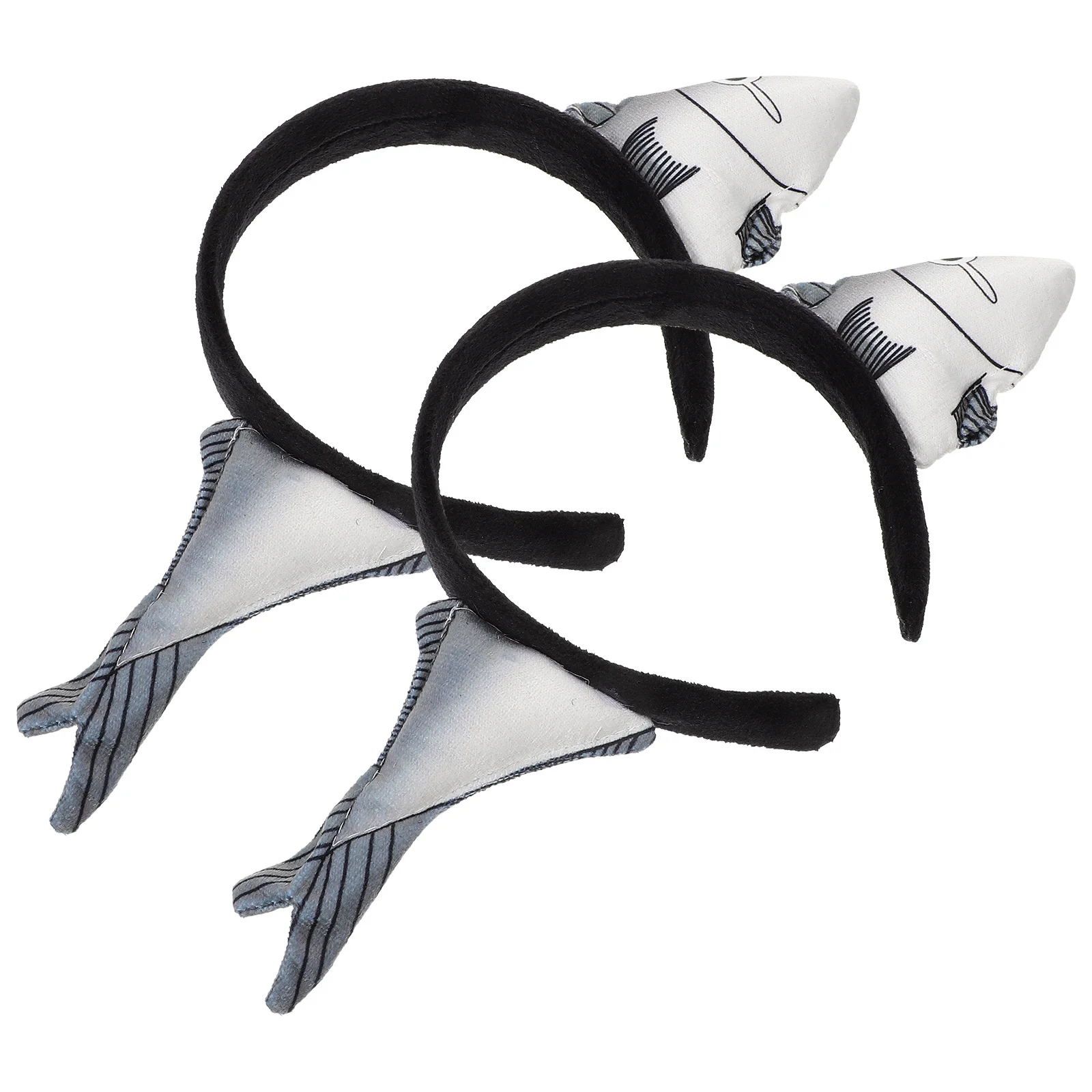 

2Pcs Salted Fish Headband Funny Women Makeup Wash Face Hairband Animal Hoop Party Cosplay Hair Accessories Cute Headwear